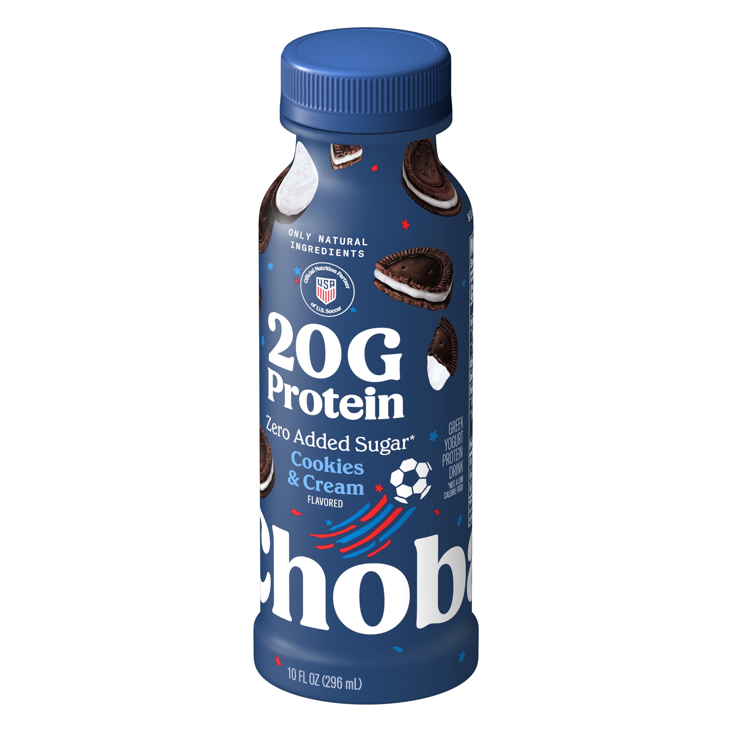 Chobani 20G Protein Low-Fat Greek Yogurt Drink Cookies and Cream 10 fl oz Bottle