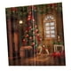 thumbnail image 4 of Cortinas de tela con estampado 3D para baño y dormitorio, decoración navideña Navidad Oranaments, 4 of 9