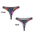 thumbnail image 3 of Fotbe Floral Tanga Sin Costuras para Mujer con Estampado – Panties Invisibles, Transpirables y Cómodos para Uso Diario-Medium, 3 of 6