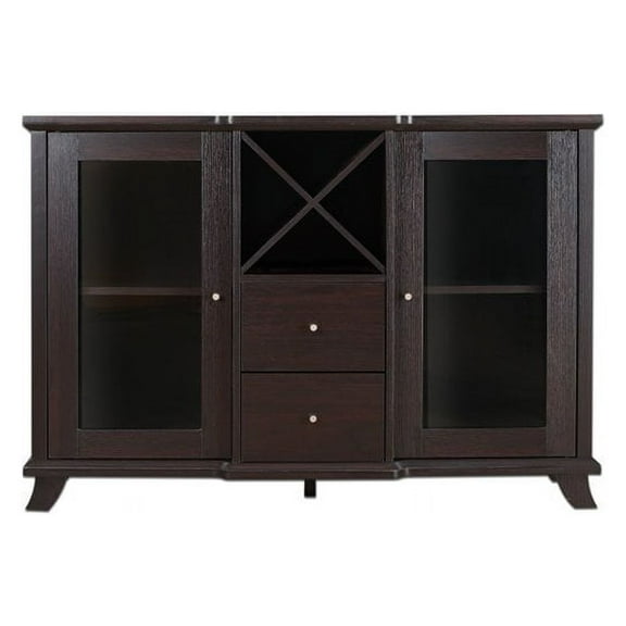 Bowery Hill Wine Rack Buffet in Cappuccino