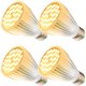 thumbnail image 1 of Paquete de 4 bombillas LED para cultivo de 30 W, espectro completo, E26, de Milyn, 1 of 7
