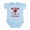 Sky Blue, variant on CafePress - Retired Postal Worker Funny Postman Hell Body Suit - Baby Light Bodysuit, Size Newborn - 24 Months