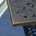 thumbnail image 5 of Noble House 67" Metal Lightweight Outdoor Dining Table, Brown, 5 of 8