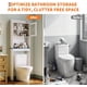 thumbnail image 5 of QinaQin Gabinete organizador para baño sobre inodoro, ahorra espacio, con repisa ajustable, puertas de vidrio y sistema antivuelco, ideal para baño o lavandería con estilo moderno, 5 of 6