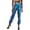 Blue, variant on Women's Metallic Luster Jogging Pants Casual High Waisted Harlem Colorful Hop Street Wear Plus Size Blue,M