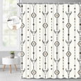 thumbnail image 2 of Ikfashoni Western Boho Shower Curtain with Hooks,13pc Waterproof Fabric Bathroom Curtain, 72"X72", 2 of 8