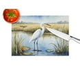 thumbnail image 4 of Carolines Treasures DAC7533LCB 15 x 12 in. Snowy Egret in Coastal Marshes Glass Cutting Board, 4 of 5