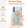 thumbnail image 4 of Sun and Moon Clear Case for Samsung Galaxy S21,Aesthetic Art Design Case for Men Women,Unique Trendy Transparent TPU Bumper Case Cover, 4 of 5