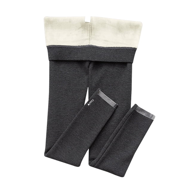 YFELWZ Pantalon Long Taille Haute Décontracté Mode Grande Taille pour Femmes Gris Foncé TG