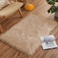 thumbnail image 1 of LAICAIW Washable Area Rugs 2x3 Shag Rug Faux Fur Rug Beige Rugs for Bedroom Fluffy Throw Rug Playroom Rug Sheepskin Rug Cute Room Decor Rectangle, 1 of 6
