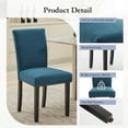 thumbnail image 3 of Yeshouse Juego de 2 sillas de comedor tapizadas, sillas de cocina estilo Parsons con ribete de tachuelas y patas de madera, sillas acolchadas para comedor, 3 of 9