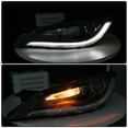 thumbnail image 2 of Left&Right For 2015-2017 Chrysler 200 Halogen Headlight w/ LED DRL Black Trim, 2 of 7