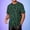 Green, variant on GSPCLAM Mens Casual T-Shirts Colorblock Crewneck Tops Vintage Print Soft Tees for Leisure Time