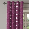 thumbnail image 3 of Ambesonne Grommet Curtain, , 50"x72", Dark Magenta and Camel, 3 of 5