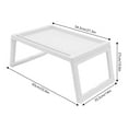 thumbnail image 2 of Tray Folding Table, 6pcs Lap Desks, Foldable Laptop Desk White, 2 of 20