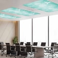 thumbnail image 3 of 3 Pack Marine Life Fluorescent Light Covers for Ceiling Lights Starfish Shell Coral Gradient Green Ocean Magnetic Ceiling Light Covers Overhead Light Filters for Office Classroom Home, 3 of 9