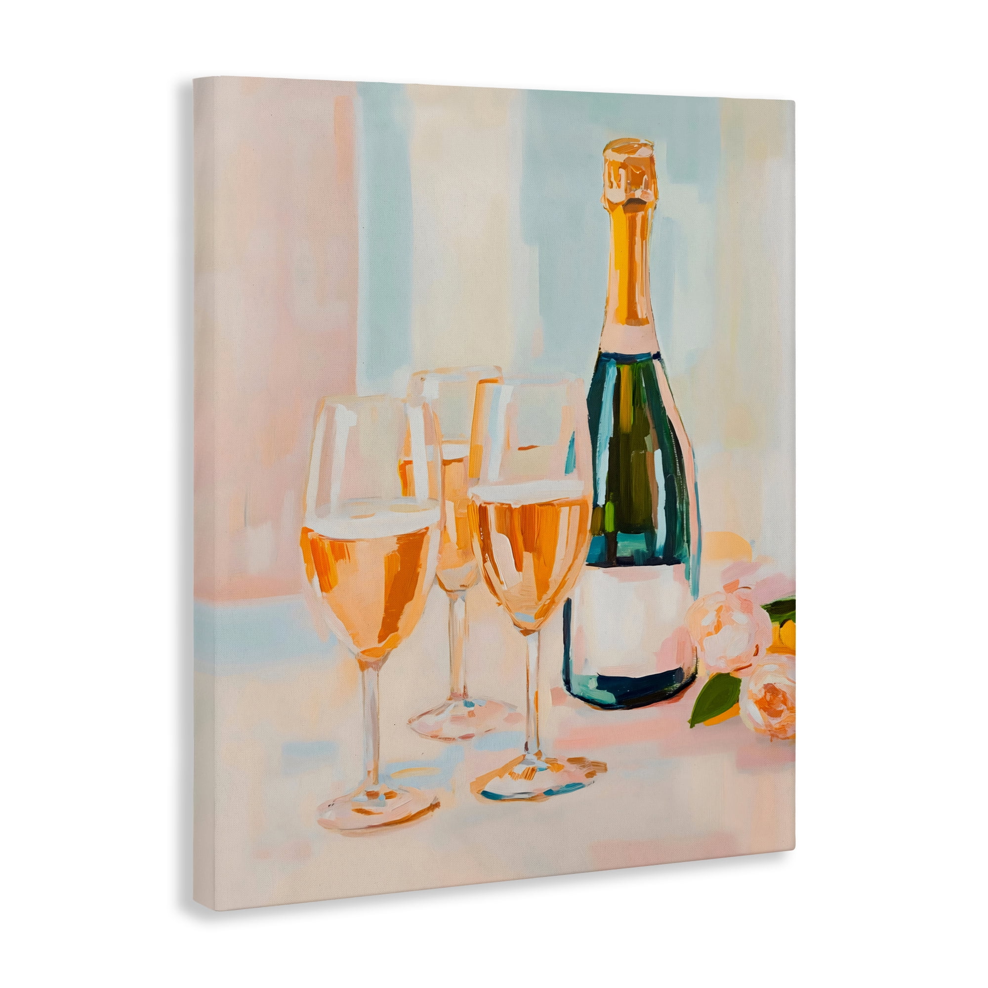 Stupell Industries Champagne Triple Toast Canvas Wall Art, design by The Prints Vibe