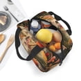 thumbnail image 3 of Picia Countryside Fruit White Horse Printed Lunch box Lunch bag for Men Women Large Capacity Lunchbox Reusable Lunch Bags Insulated Lunch Bag Lunch Box Cooler, 3 of 6
