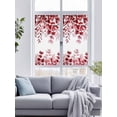 thumbnail image 4 of Non-Adhesive Static Cling Window Tint, Red Eucalyptus Window Privacy Film Frosted, Spring Summer Farmhouse Leaves Watercolor Insulated Windows Frosted Films for Living room, 35.4 x 78.7 Inches, 4 of 9