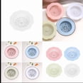 thumbnail image 3 of Kitchen Bath Strainer Flower Design for Debris Filtration and Hair Prevention in Kitchen and Bathroom Material Floral Pattern Drain, 10.6cm, White, 3 of 9