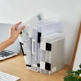 thumbnail image 3 of Xingzhi Transparent Portable File Case Double-buckle with  Containers  Box Handle White A4 Thick, 3 of 6