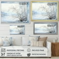 thumbnail image 5 of Designart "Frosty Scenic Landscape Winter's Grace I" Oversized Landscapes Framed Wall Art - Traditional White Winter Landscape Hallway Framed Wall Art Decor, 5 of 7