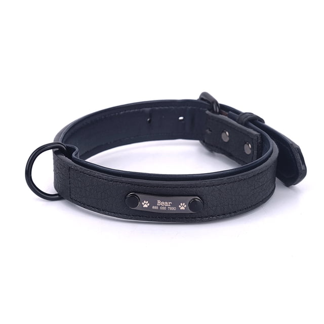Cuello cruzado nuevo collar para mascotas microfibra PU cuero letras collar personalizado perro MABOTO Collar
