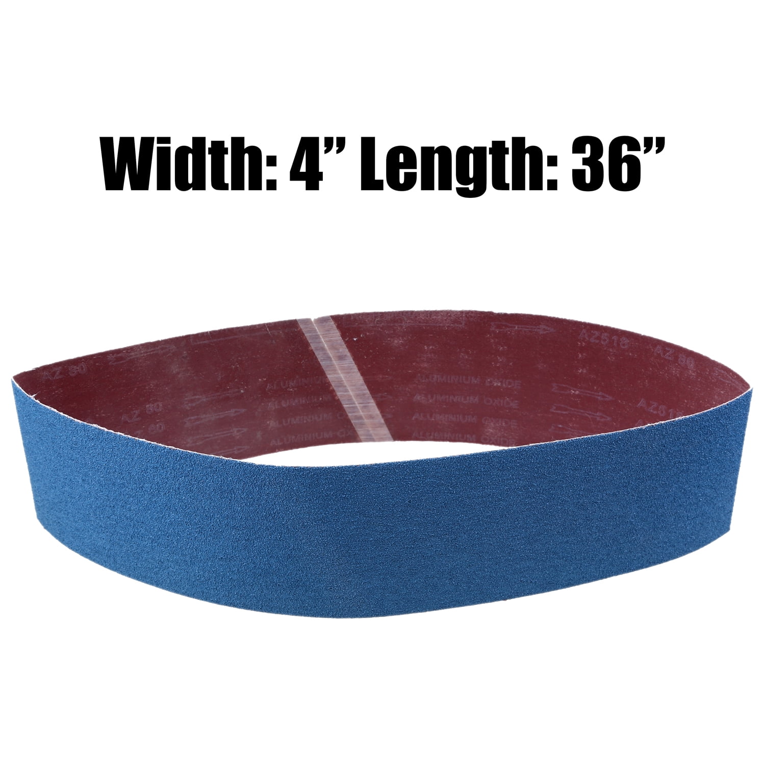 Total 12-Pack 60/80/120/320 Assorted Grits Abrasive Belts for Belt Sander RPR 4 x 36 Inch Aluminum Oxide Sanding Belts 