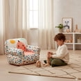 thumbnail image 1 of Puff Sillón Infantil Niños Niñas Cuarto Juegos Relleno Beige-Dinosaurio, 1 of 5
