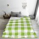 thumbnail image 5 of Balery White Green Plaid Manta de Felpa Suave y Acogedora – Cobija de Franela Aterciopelada para Cama, Lavable y Cálida para Sofá, Mascotas, Transpirable-50"x40", 5 of 7