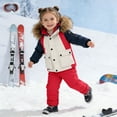 thumbnail image 2 of Insulated Winter Snowsuit For Girls Ski Bibs With Jacket For Cold Weather Outdoor Play And Activities, 2 of 6