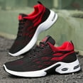 thumbnail image 5 of Elecsop Running Shoes for Men, Athletic Comfortable Casual Men's Fashion Sneakers Fashion mens Walking Shoes for Tennis Sport Gym Jogging, Black Red, 5 of 14