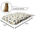 thumbnail image 2 of Cartoon Pet Bed, Happy Circus Animals Performing Jumping Posing Juggling Stars Backdrop Artwork, Chew Resistant Pad for Dogs and Cats Cushion with Removable Cover, 24" x 39", Multicolor, by Ambesonne, 2 of 4