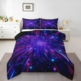 thumbnail image 1 of Erosebridal Gradient Stripes Comforter Sets Queen Size,Abstract Lines Bedding Queen Comforter Set,Kids Room Decorative,Reversible,Ultra Soft,3 Pieces, 1 of 7