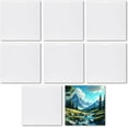 thumbnail image 1 of MR.R 8 Pack Sublimation Blanks 4x4" White Glossy Ceramic Tiles Crafts for Heat Press Transfer Printing Customized Photo Frame Novelty For Wedding, Birthday Gift, Decoration (10x10cm), 1 of 8