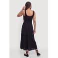 thumbnail image 3 of Women's Smocked Waist Ruffle Trim Midi Dress, 3 of 3