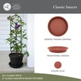 thumbnail image 2 of The HC Companies 21 Inch Round Plastic Classic Plant Saucer - Indoor Outdoor Plant Trays for Pots - 21"x21"x3.63" Clay, 2 of 8