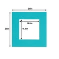 thumbnail image 3 of Aquamarine Acid Free 20x20 Picture Frame Mats with White Core Bevel Cut for 16x16 Pictures - Fits, 3 of 4