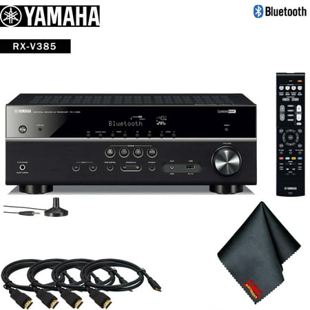 Yamaha RX-V385 5.1-Channel A/V Receiver Accessory Kit - Includes - 4 x HDMI Cable +