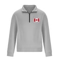 thumbnail image 7 of Mens Shirts Mens Canadian Flag Graphic Pullover Fall Shirt Long Sleeve Quarter Zip Sweatshirt Men Fashion Patriotic Print Tops, 7 of 7