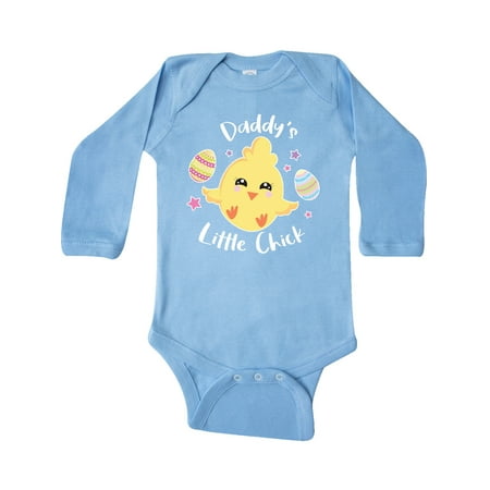 

Inktastic Happy Easter Daddy s Little Chick Gift Baby Girl Long Sleeve Bodysuit