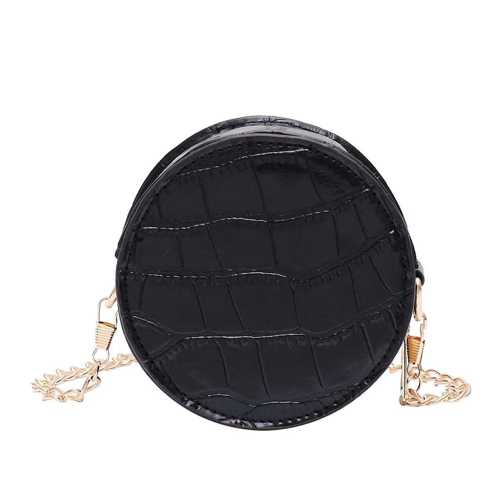 New PU Leather Mini Women Handbag Ladies Girls Chains Shoulder Bag Cross body Small Round Bags New PU Leather Mini Women Handbag Ladies Girls Chains Shoulder Bag Cross body Small Round Bags