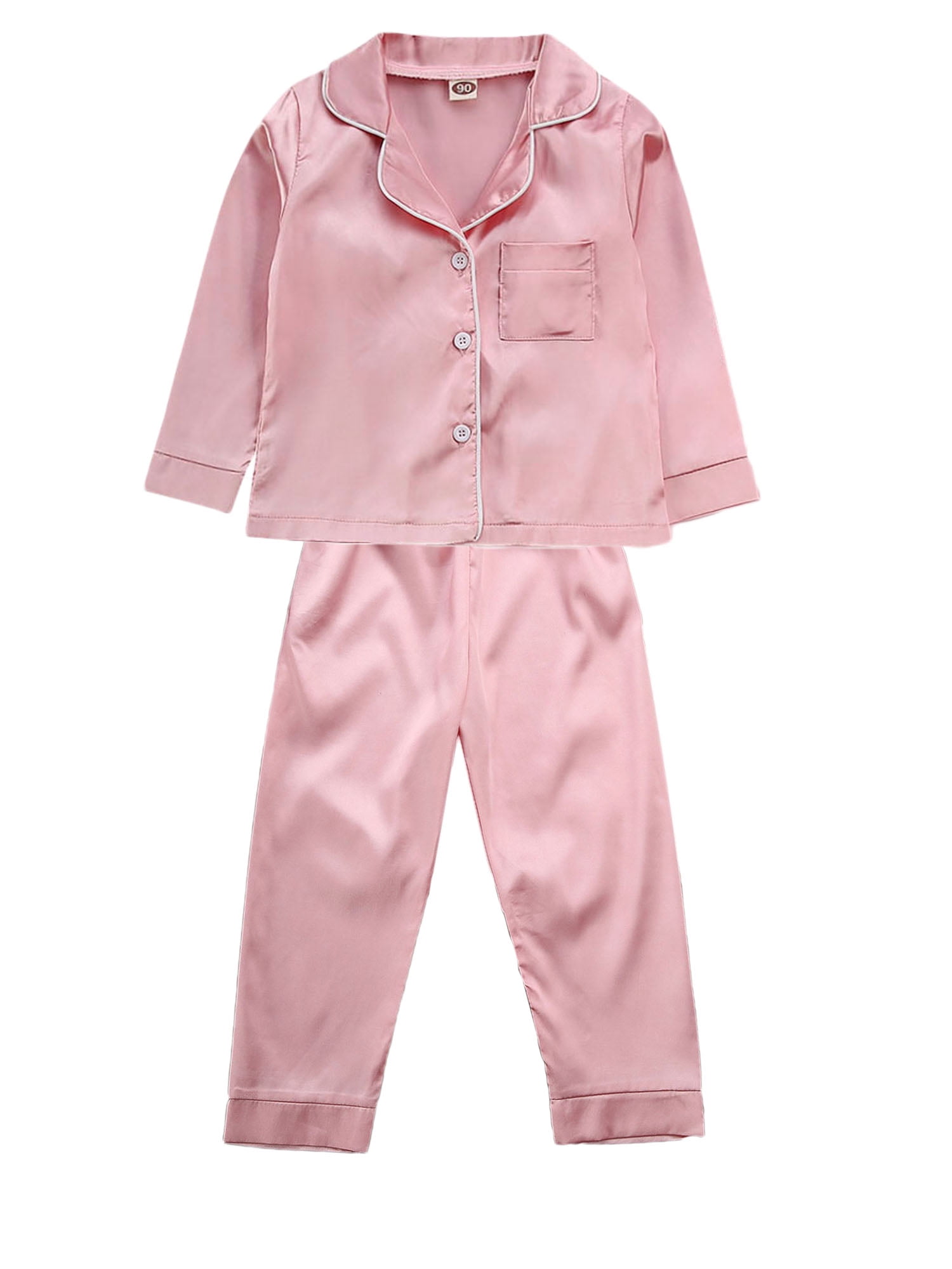 baby girl satin pajamas