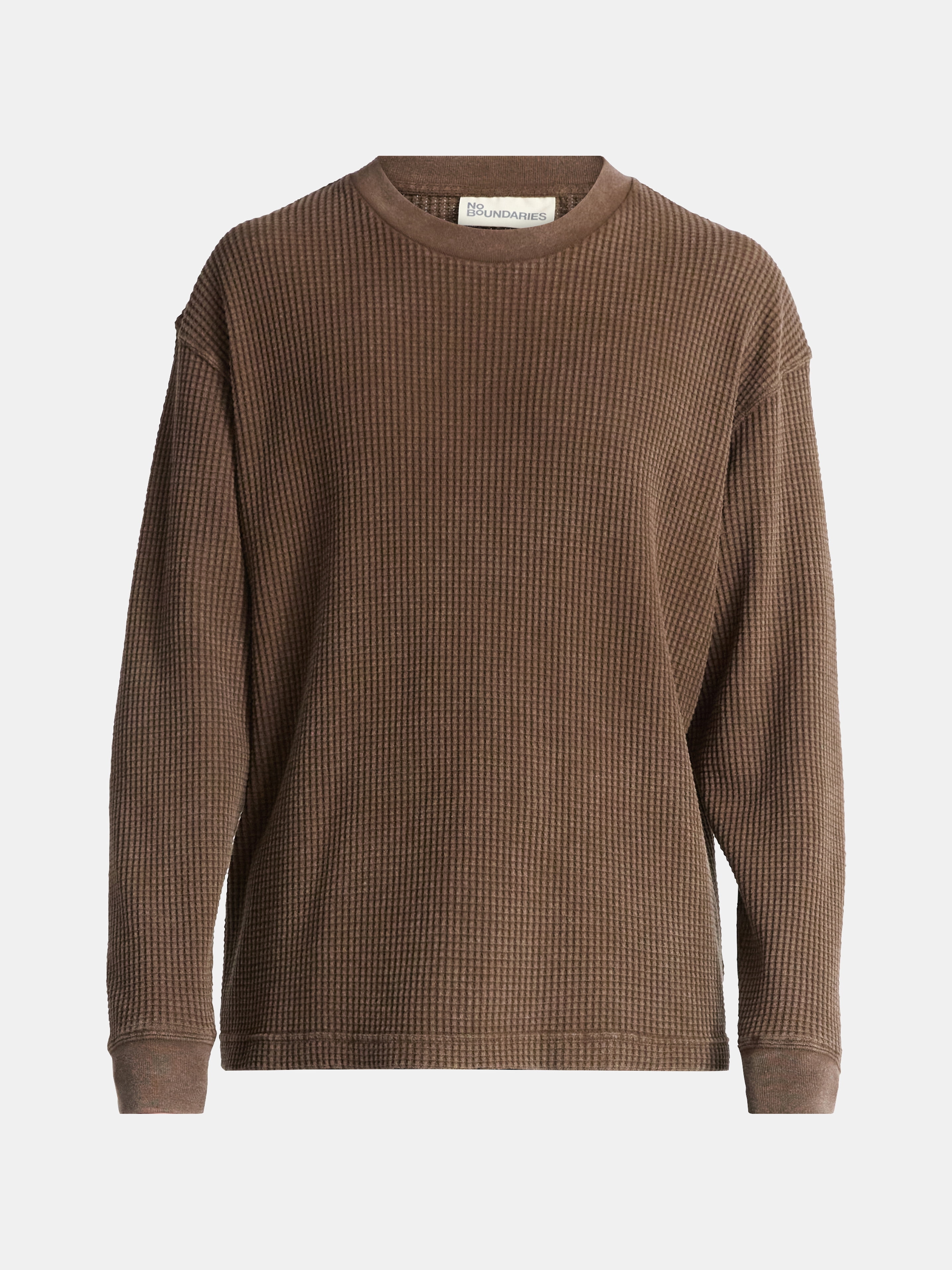 No Boundaries Thermal Tee with Long Sleeves, Men's & Big Men's