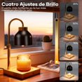 thumbnail image 4 of HEEDU Lampara para Velas Aromaticas, Calentador de Velas con Temporizador y 2 Bombillas, Altura Ajustable, 4 Niveles de Brillo Ajustables, Lampara Calentadora de Velas para Decoraci&oacute;n del H, 4 of 7