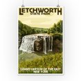 thumbnail image 2 of Letchworth State Park, New York, Middle Falls, Grand Canyon of the East (12x18 Wall Art Poster, Room Decor), 2 of 3
