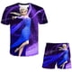 thumbnail image 1 of Ropa de bebé Frozen, conjuntos de ropa de verano para niños, camisetas de Elsa Anna a la moda + traje corto de Frozen de dibujos animados, 2 uds., ropa para niños de 12M Gao Jinjia LED, 1 of 2