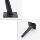 thumbnail image 4 of patas de muebles, patas de muebles de mesa de metal para bricolaje, patas de muebles de metal con forma cónica moderna para armario, sofá, sillón, otomano (negro, 10 cm) JFHHH pequeña, 4 of 5