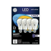 LED Soft White A19 Dimmable Light Bulb 10 W, 4/Pack