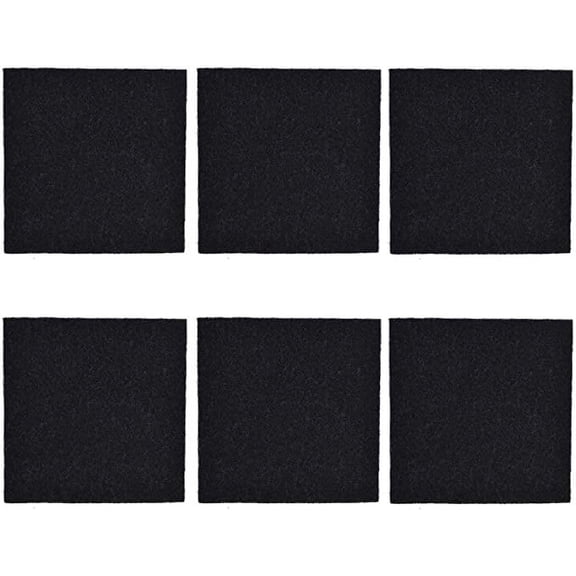 CFS 6 Pcs Charcoal Cat Litter Box Replacement Filter Hooded Cat Litter Boxes Pan
